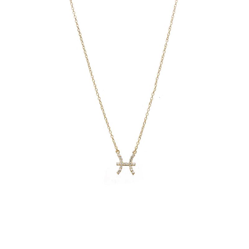 Silk & Steel Pisces Necklace image number 0